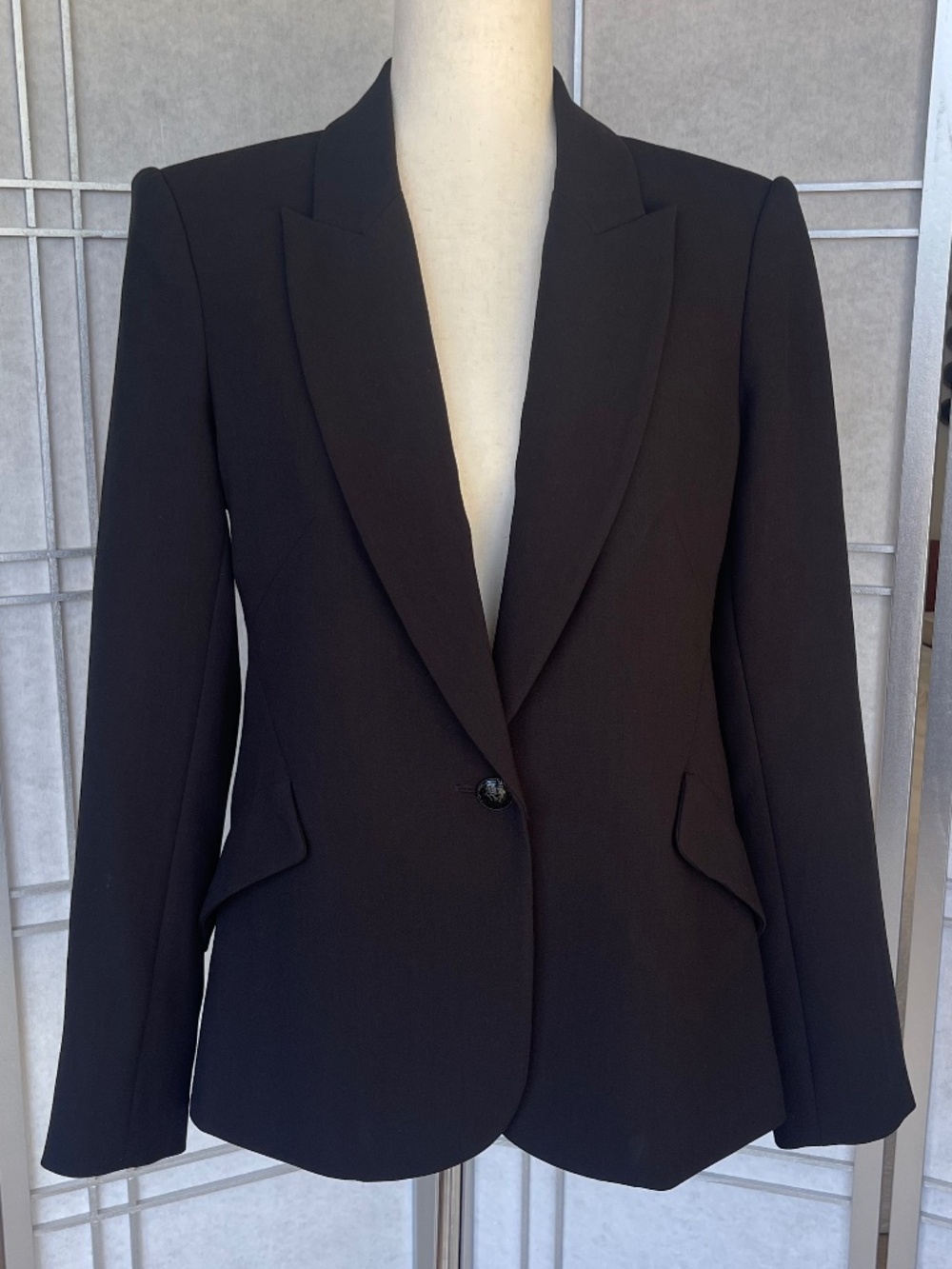 NWOT L'AGENCE Black Chamberlain Jacket sz 6